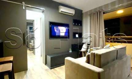 Flat disponível para locação no Gran Estanconfor Veranda Berrini com 42m², 1 dormitório e 1 vaga.