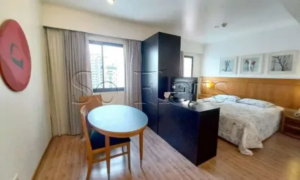 Flat Slaviero Moema disponível para venda com 26m², 1 dormitório e 1 vaga de garagem