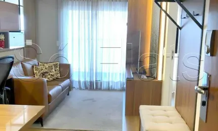 Studio Diogo Home disponível para locação com 47m², 1 dormitório e 1 vaga de garagem
