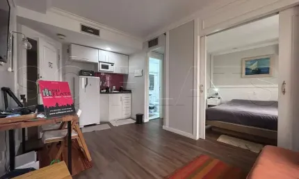 Flat The World disponível para venda com 30m², 01 dormitório e 01 vaga de garagem