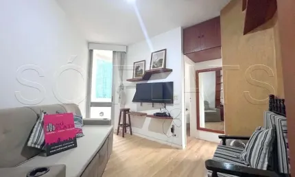 Flat no Jardins próximo da Av Paulista disponível para locação contendo 35m², 1 dormitório e 1 vaga.
