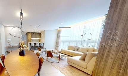 Residencial Luminus Jardins, flat disponível para locação com 130m², 02 dorms e 01 vaga de garagem.