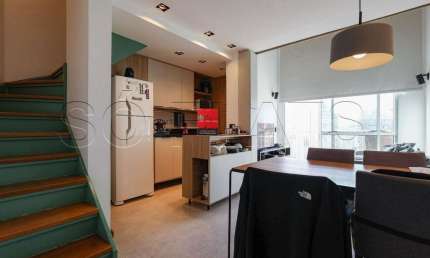 Blue Loft, apto disponível para locação contendo 48m², 1 dormitório e 1 vaga de garagem.