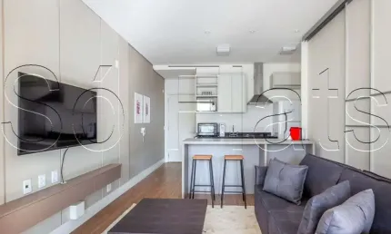 Residencial Lounge 161, apto disponível para locação no Itaim Bibi, contendo 65m²,1 dorm e 1 vaga.