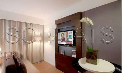 Apto Comfort Alphaville, flat disponível para locação com 31m², 01 dorm 01 vaga