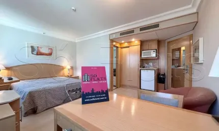 Flat Tryp Higienópolis disponível para venda com 28m², 01 dorm e 01 vaga de garagem