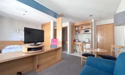 Flat Transamérica Jardins disponível para venda com 28m², 01 dorm e 01 vaga de garagem
