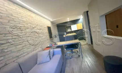 Flat mobiliado em moema, prox a av. ibirapuera e ao metrô com entrada imediata e sem fiador.