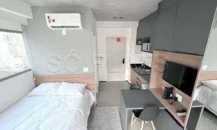 Apto no on lorena disponível para locação com 18m² e 1 dorm. localizado ao lado da av 9 de julho.