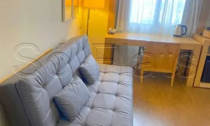 Flat no Nobile Hotels, disponível para locação com  25m² 1 dormitório e 1 vaga de garagem.