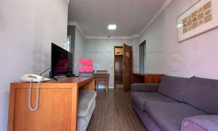 Mercure SP Berrini, flat disponível para locação com 43m², 2 dormitórios e 1 vaga.