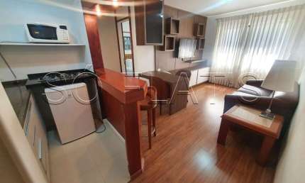 Flat no Itaim Bibi, totalmente equipado disponível para locação prox a Av. 9 de Julho e Faria Lima.