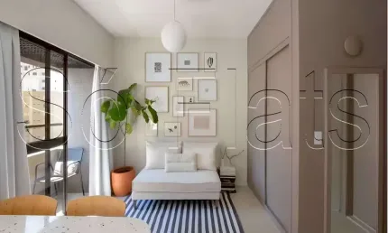 Flat quality paulista disponível para venda com 30m², 1 dormitório e 1 vaga de garagem
