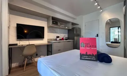 Apto na Vila Mariana disponível para locação contendo 22m² e 1 dormitório.