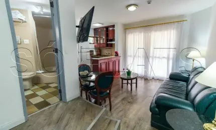 Flat paulista wall street disponível para venda com 47m², 1 dormitório e 1 vaga de garagem