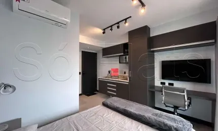 Studio Think Home Vila Madalena, flat disponível para locação contendo 25m² e 01 dormitório.