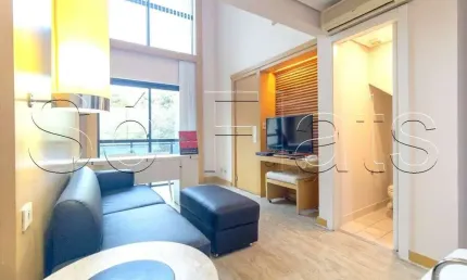 Flat international duplex disponível para venda com 42m², 01 dorm e 01 vaga de garagem