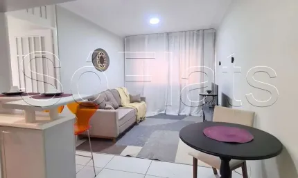 Flat no saint patrick contendo 40m², 1 dorm e 1 vaga, disponível para locação em moema.