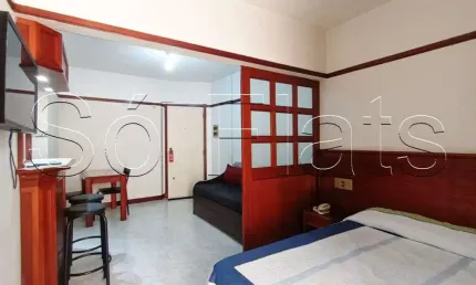 Flat champ´s elysées disponível para venda com 33m², 01 dormitório e 01 vaga de garagem
