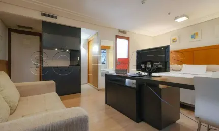 Meliá jardim europa, apto disponível para locação contendo 30m², 01 dormitório e 01 vaga.