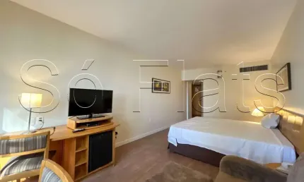 Flat sol alphaville disponível para venda com 38m², 1 dormitório e 1 vaga de garagem