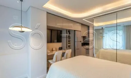 Residencial solo jardins, flat disponível para locação contendo 24m² e 1 dormitório.