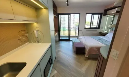 Studio is moema, flat disponível para locação, contendo 25m² e 1 dormitório.