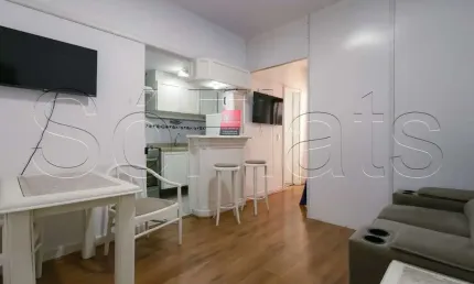 Flat champ´s elysées disponível para venda com 30m², 01 dormitório e 01 vaga de garagem