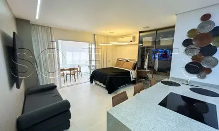 Residencial landing campo belo, studio disponível para venda com 42m², 1 dormitório e 1 vaga