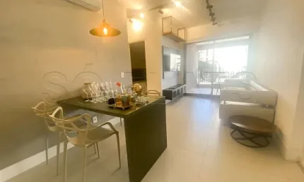 Apto disponível para locação na vila madalena contendo 69m², 2 dormitórios e 2 vagas.