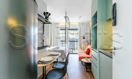 My one bela vista, studio disponível para locação com 25m² e 01 dormitório.