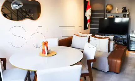 Vn gomes de carvalho, apartamento duplex disponível para venda com 55m², 1 dormitório e 1 vaga
