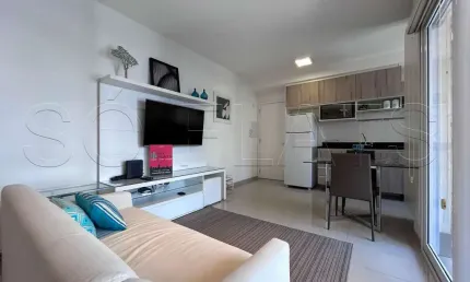 Option paraíso, flat disponível para locação contendo 38m², 01 dormitório e 01 vaga.