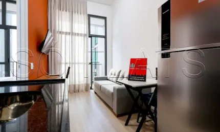 Residencial versa brooklin, apto disponível para locação com 30m² e 1 dormitório