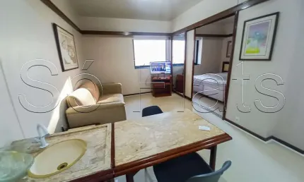 Le premier flat muito bem localizado no jardins e totalmente mobiliado com entrada imediata