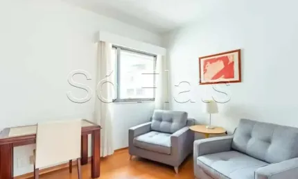 Flat no la residence paulista disponível para locação com 33m², 1 dorm e 1 vaga no jardins
