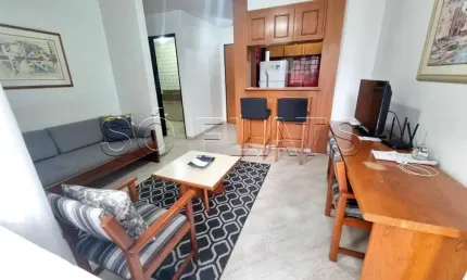 Apto disponível para locação nos jardins, contendo 42m², 1 dormitório e 1 vaga de garagem.