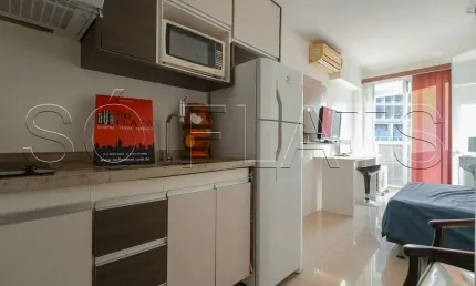 Setin downtown são luís, flat disponível para locação com 20m², 01 dormitório e 01 vaga de garage.