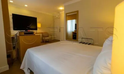 Flat totalmente mobiliado25m² 1 dorm, 1 vaga para investimento no Campo Belo
