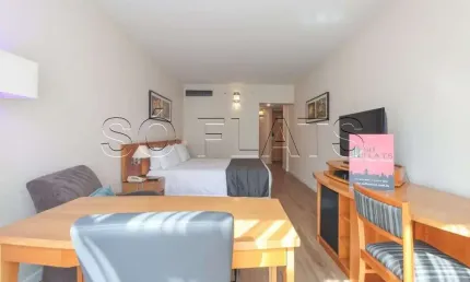 Flat Sol Alphaville disponível para venda com 30m² e 01 vaga de garagem