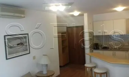 Flat em Alphaville fora do pool para moradia ou investimento.