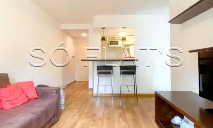 La Residence Itaim, flat disponível para locação contendo 65m², 1 dormitório e 1 vaga de garagem.