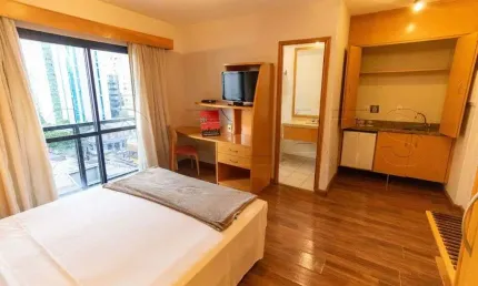Flat Interative 23m² 1 dormitório 1 vaga para locação no Jardim Paulista.