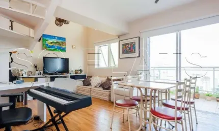 Ciragan, flat disponível para locação contendo 70m², 01 dormitório e 02 vagas de garagem.