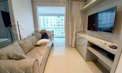 Apartamento na Vila Olímpia com 01 dormitório e varanda Gourmet