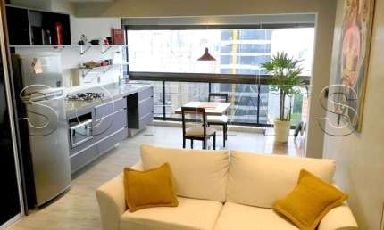 Na Vila Olímpia, Flat com 02 dorms, excelente localização