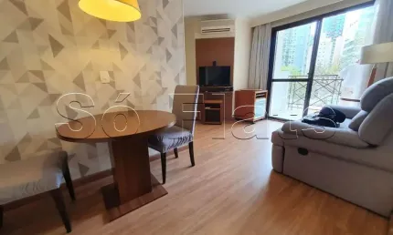 Flat totalmente moderno na Vila Olímpia, próx da Av. dos Bandeirantes e Marg Pinheiros. Sem fiador.