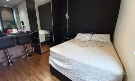 Flat disponível para locação totalmente mobiliado em Moema, próx a estações de Metrô e Shopping.