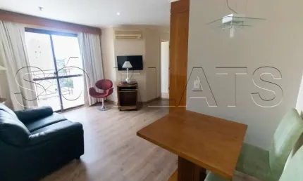 Flat na vila olimpia totalmente mobiliado e com 1x dorm localizado ao lado da av bandeirantes.