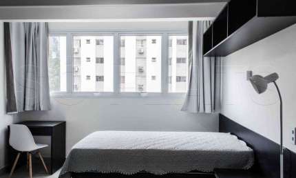 Flat para locação no Atrium Augusta, contendo 24m², 1 dormitório e 1 vaga de garagem